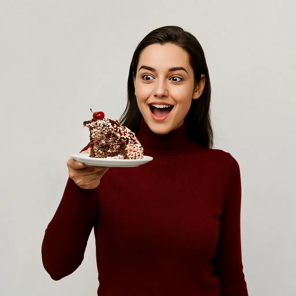 Fille avec gateaux de Noel apprenant l'anglais